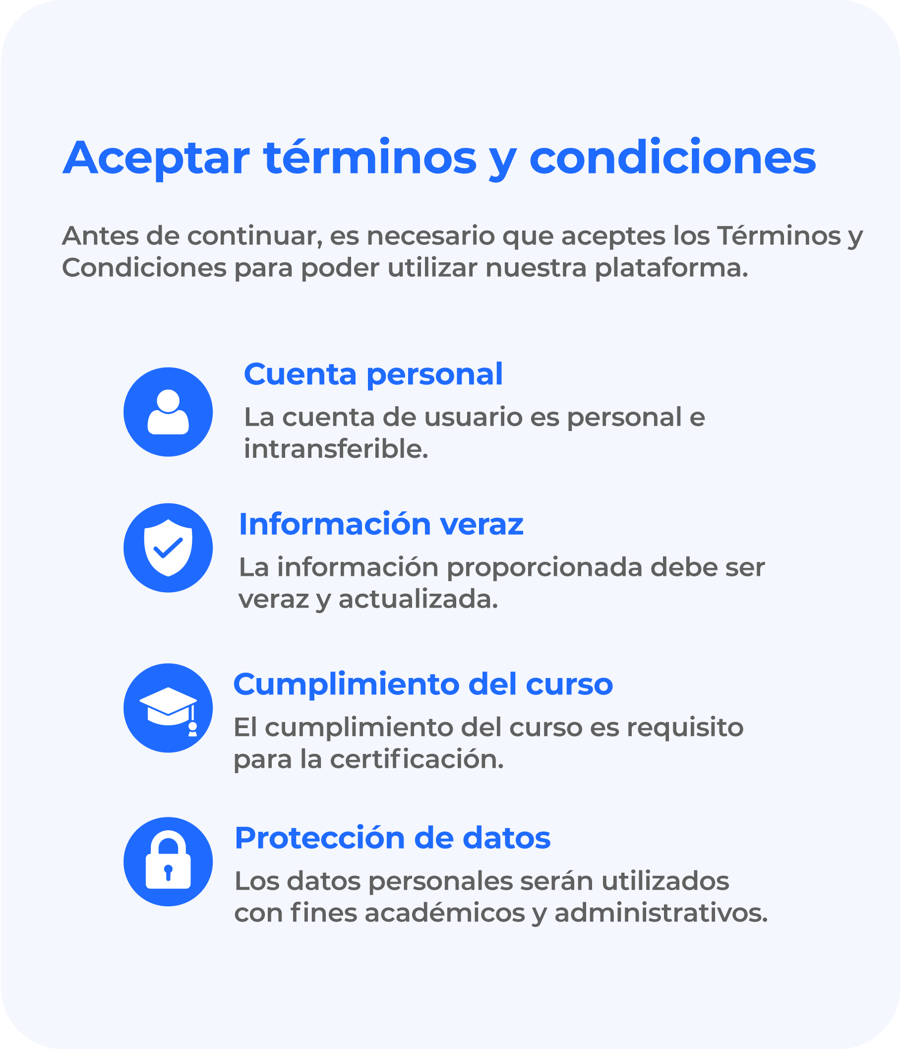 Términos y condiciones